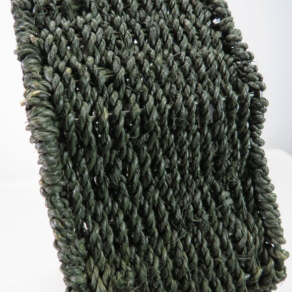 heavy duty forest green tree shaped woven rope basket Organic Modern Farmhouse - Picture 7 of 12